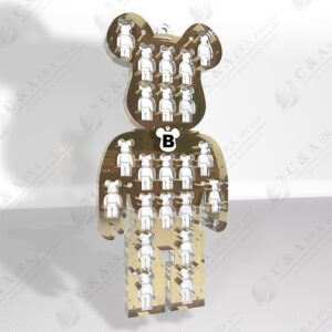 Bearbrick 100% Display Case - H4