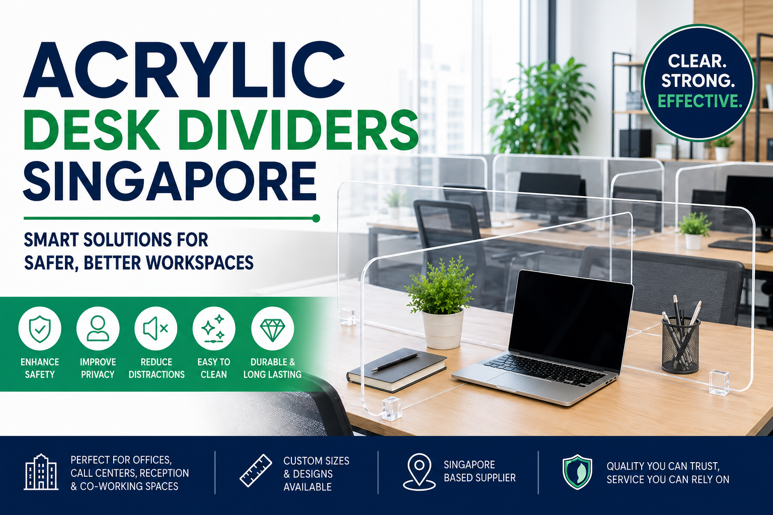 Acrylic Desk Dividers Singapore: The Complete Office Workspace Guide